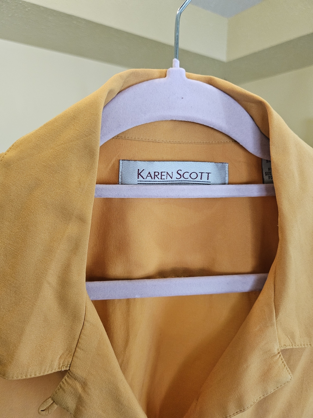 Karen Scott Golden Mustard Buttondown